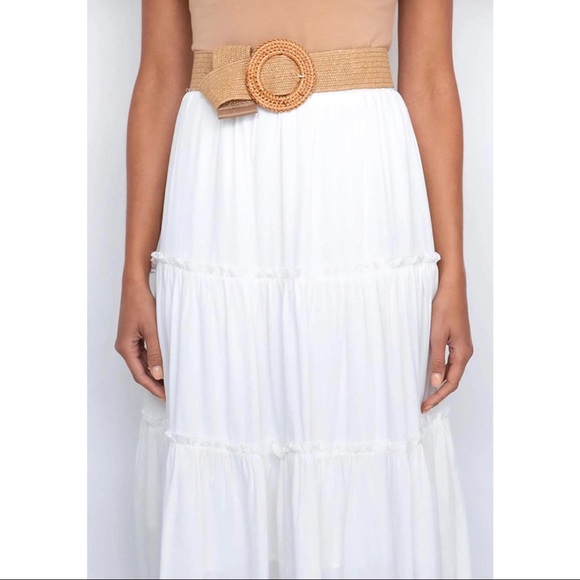 White Boho Maxi Skirt - Picture 6 of 6